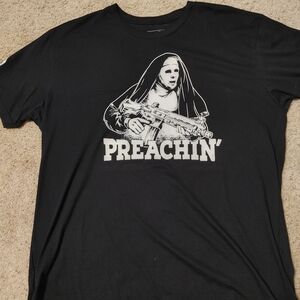 Preachin' Graphic Black T-Shirt
